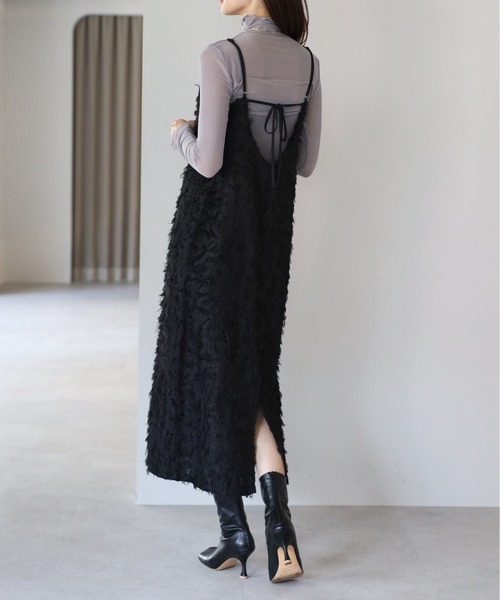lulufa(ルルファ)の「シアーハイネックトップス ロングスリーブ メロートップス(Tシャツ/カットソー・レディース・グレー/ブラック/アイボリー/ホワイト・FREE)」の22枚目の写真