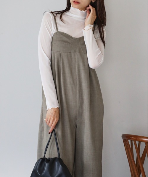 lulufa(ルルファ)の「シアーハイネックトップス ロングスリーブ メロートップス(Tシャツ/カットソー・レディース・グレー/ブラック/アイボリー/ホワイト・FREE)」の9枚目の写真