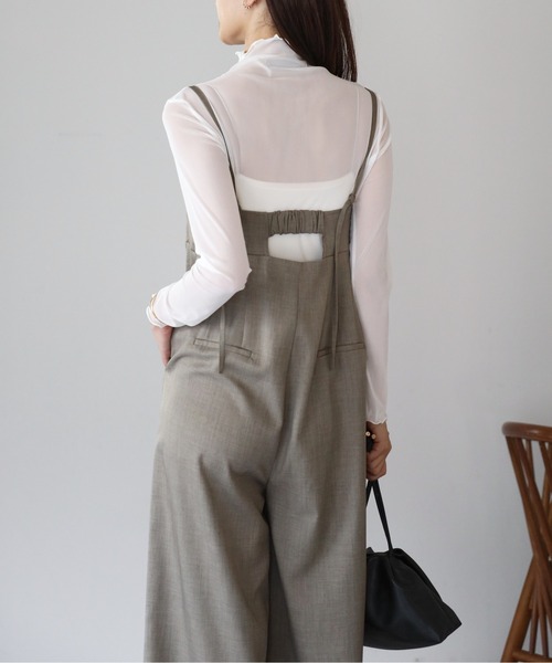 lulufa(ルルファ)の「シアーハイネックトップス ロングスリーブ メロートップス(Tシャツ/カットソー・レディース・グレー/ブラック/アイボリー/ホワイト・FREE)」の10枚目の写真