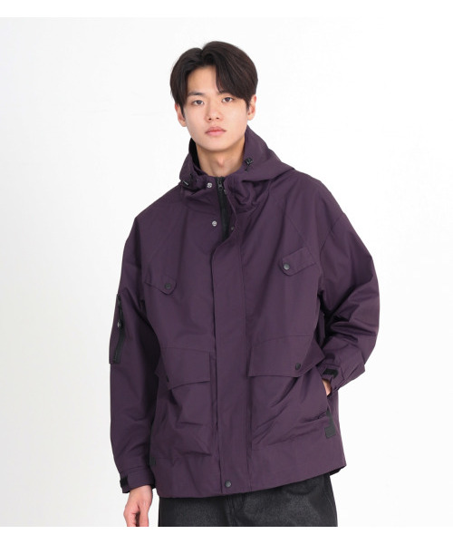 BUTTON SEOUL（ボタンソウル）の「[TEFLON] コンパスウィンドブレーカー フードジャケット 4色（パープル）（ブルゾン・メンズ・その他・M/L/XL）」の6枚目の写真