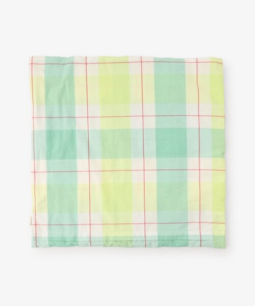 Afternoon Tea(アフタヌーンティー)の「チェッククッションカバー(クッション/クッションカバー・レディース・グリーン・ONE SIZE)」の4枚目の写真