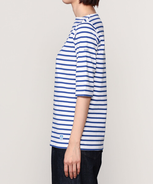 ORCIVAL(オーシバル)の「ORCIVAL | ジャージー ボートネック5分袖Tシャツ WOMEN(Tシャツ/カットソー・レディース・パープル系その他/ブルー系その他/グレー系その他・2/1)」の10枚目の写真