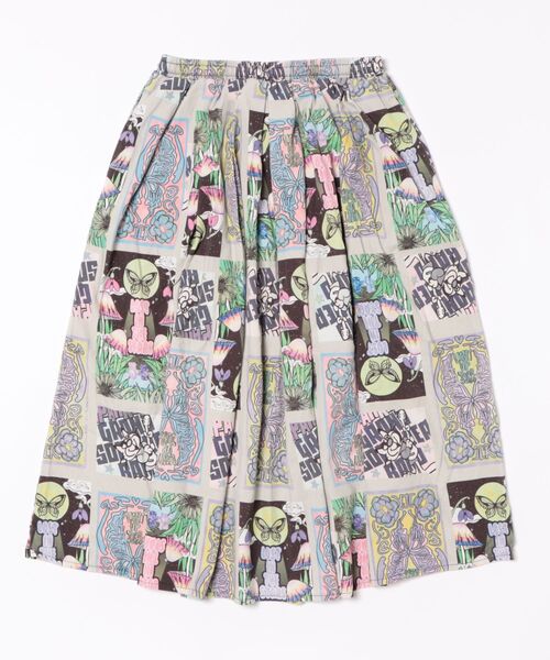 ScoLar（スカラー）の「ScoLar/スカラー　総柄 綿ツイル スカート（スカート・レディース・パープル/アイボリー・FREE）」の20枚目の写真