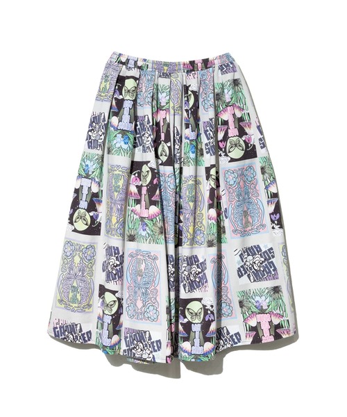 ScoLar（スカラー）の「ScoLar/スカラー　総柄 綿ツイル スカート（スカート・レディース・パープル/アイボリー・FREE）」の13枚目の写真