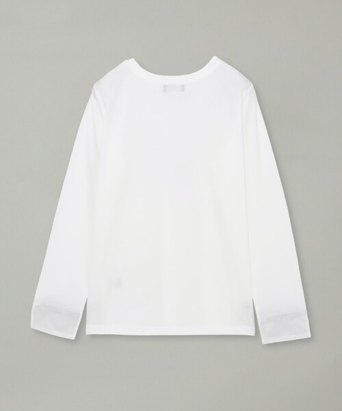 BLUE LABEL CRESTBRIDGE(ブルーレーベルクレストブリッジ)の「【一部店舗限定】クルーネックロングTシャツ(Tシャツ/カットソー・レディース・オフホワイト/ブラック・40/38)」の3枚目の写真
