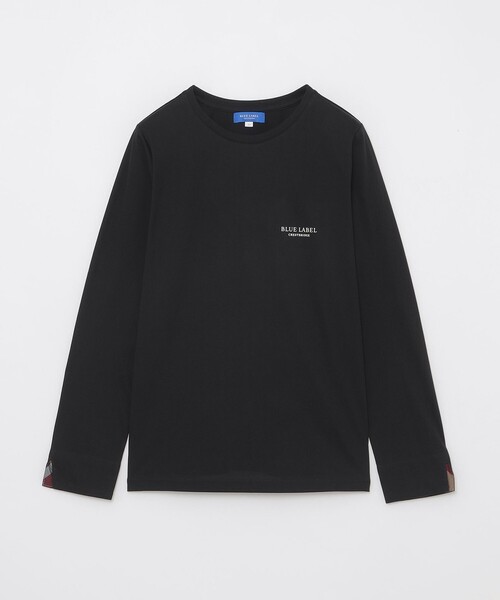 BLUE LABEL CRESTBRIDGE(ブルーレーベルクレストブリッジ)の「【一部店舗限定】クルーネックロングTシャツ(Tシャツ/カットソー・レディース・オフホワイト/ブラック・40/38)」の6枚目の写真
