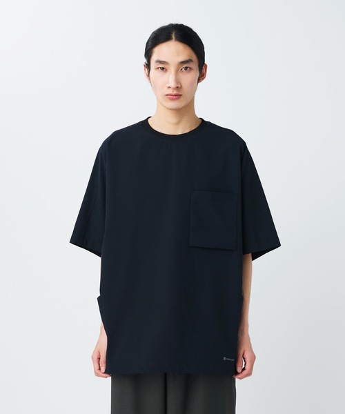 Snow Peak(スノーピーク)の「Snow Peak / Airo Short Sleeve T-Shirt エアロショートスリーブTシャツ(Tシャツ/カットソー・メンズ・ブラウン/ブラック/ライトブルー・S/M/L/XL)」の2枚目の写真