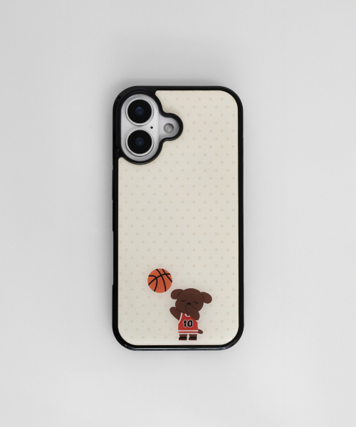 iPhone 18 Pro] バスケットボールエポキシバンパーケース