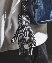 GLIMCLAP（グリムクラップ）の「mko13591- Stuffed Toy Keychain-Zebra Pattern ぬいぐるみキーホルダー(202-062-gls-cg)（キーホルダー）」