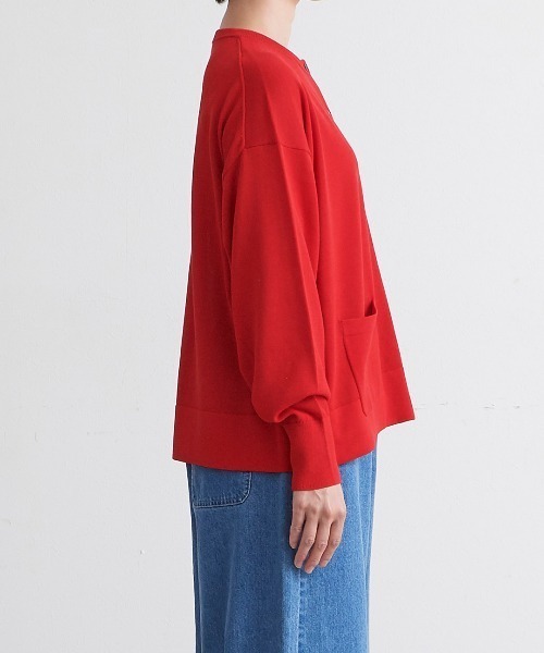HEAVENLY(ヘブンリー)の「【 HEAVENLY / ヘブンリー 】High Twist Cotton Knit Cardigan 2613154 DLI(ニット/セーター・レディース・グレー/ピンク/レッド/ブラック・FREE)」の12枚目の写真