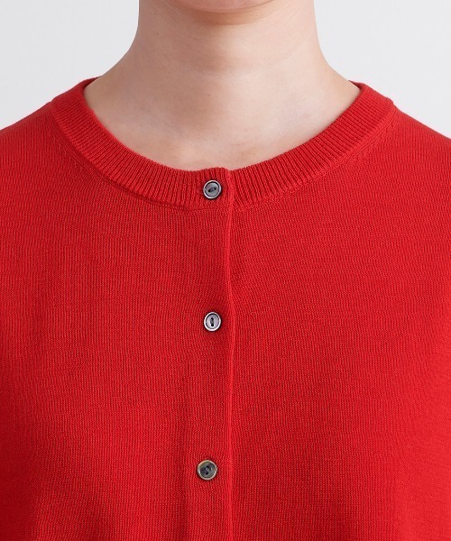 HEAVENLY(ヘブンリー)の「【 HEAVENLY / ヘブンリー 】High Twist Cotton Knit Cardigan 2613154 DLI(ニット/セーター・レディース・グレー/ピンク/レッド/ブラック・FREE)」の10枚目の写真