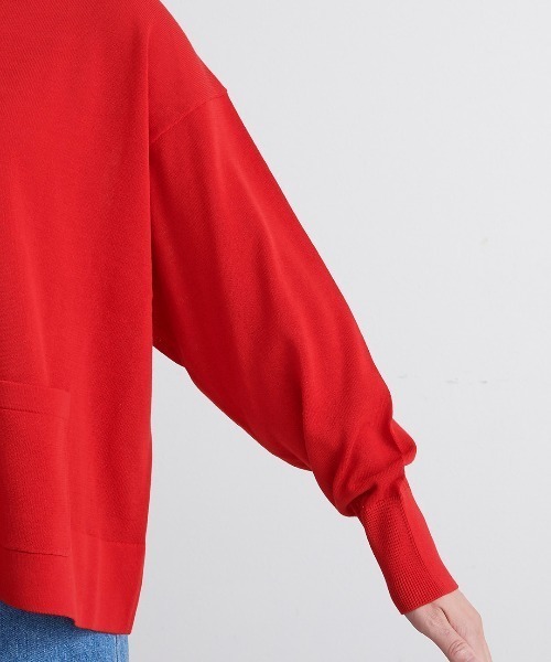 HEAVENLY(ヘブンリー)の「【 HEAVENLY / ヘブンリー 】High Twist Cotton Knit Cardigan 2613154 DLI(ニット/セーター・レディース・グレー/ピンク/レッド/ブラック・FREE)」の7枚目の写真
