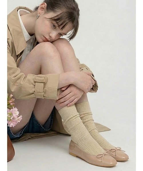 APTO（アプト）の「ララ フラットシューズ AINP001（バレエシューズ・レディース・ホワイト/スカイブルー/ブラック/レッド/Beige/Wine/Cream・23cm/23.5cm/24cm/24.5cm/25cm）」の8枚目の写真
