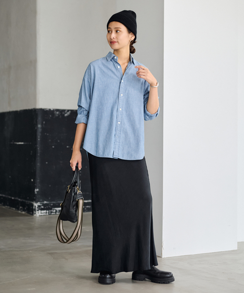 FRAMeWORK（フレームワーク）の「≪追加≫ダンガリーシャツ 3（シャツ/ブラウス・レディース・サックスブルー/エメラルドブルー・FREE）」の19枚目の写真