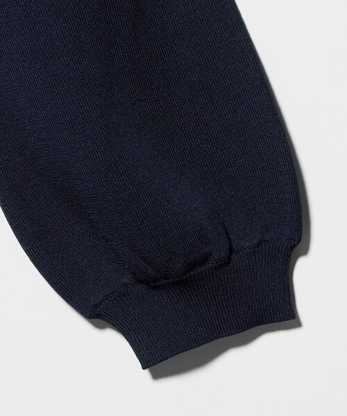 A DAY IN THE LIFE UNITED ARROWS(アデイインザライフユナイテッドアローズ)の「フルニードル パフスリーブニット 5分袖 ‐ウォッシャブル‐<A DAY IN THE LIFE>(ニット/セーター・レディース・レッド/ネイビー/グレー系/オフホワイト・FREE)」の14枚目の写真