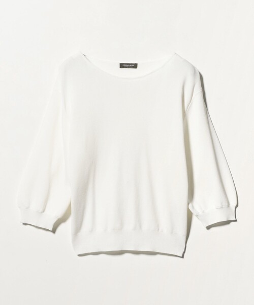 A DAY IN THE LIFE UNITED ARROWS(アデイインザライフユナイテッドアローズ)の「フルニードル パフスリーブニット 5分袖 ‐ウォッシャブル‐<A DAY IN THE LIFE>(ニット/セーター・レディース・レッド/ネイビー/グレー系/オフホワイト・FREE)」の19枚目の写真