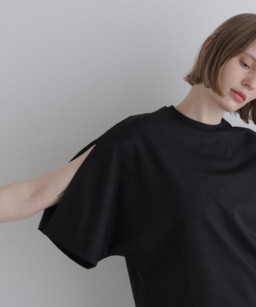 LE PHIL（ルフィル）の「◆スムーススリットプルオーバー（Tシャツ/カットソー・レディース・ホワイト/ブラック/ブラウン・F）」の15枚目の写真