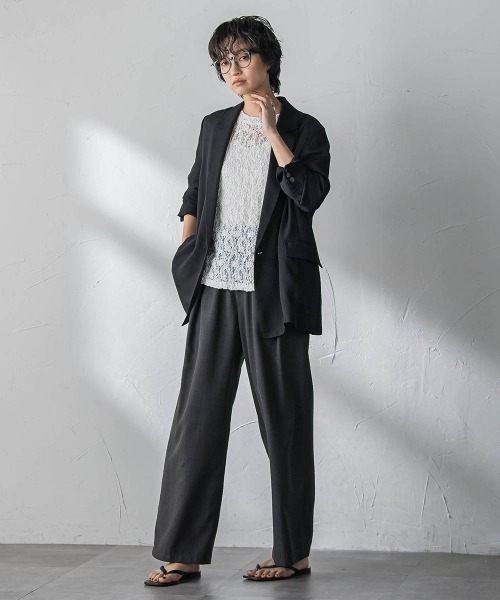 MAYSON GREY（メイソングレイ）の「カムイレースハーフスリーブT（Tシャツ/カットソー・レディース・ブラウン/オフホワイト・M）」の9枚目の写真