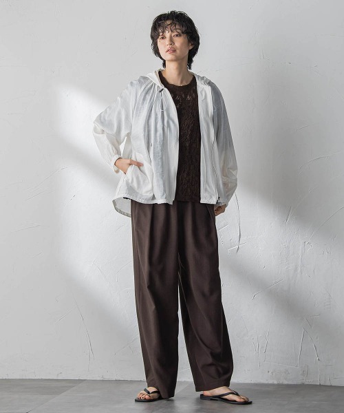 MAYSON GREY（メイソングレイ）の「カムイレースハーフスリーブT（Tシャツ/カットソー・レディース・ブラウン/オフホワイト・M）」の17枚目の写真