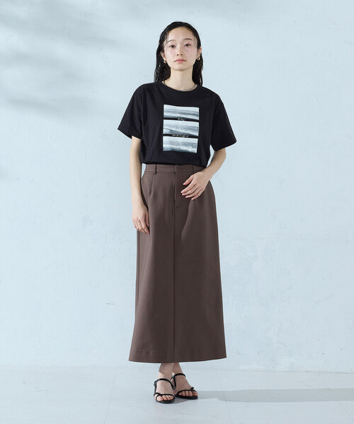 COMME CA ISM（コムサイズム）の「フォトプリント Tシャツ（Tシャツ/カットソー・レディース・アイボリー/ブラック/杢グレー/ネイビー・SMALL/MEDIUM/LARGE）」の20枚目の写真
