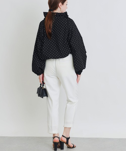 PICCIN(ピッチン)の「ザビエルドット柄ブラウス(シャツ/ブラウス・レディース・ホワイト系その他/ブラック系その他・M)」の16枚目の写真