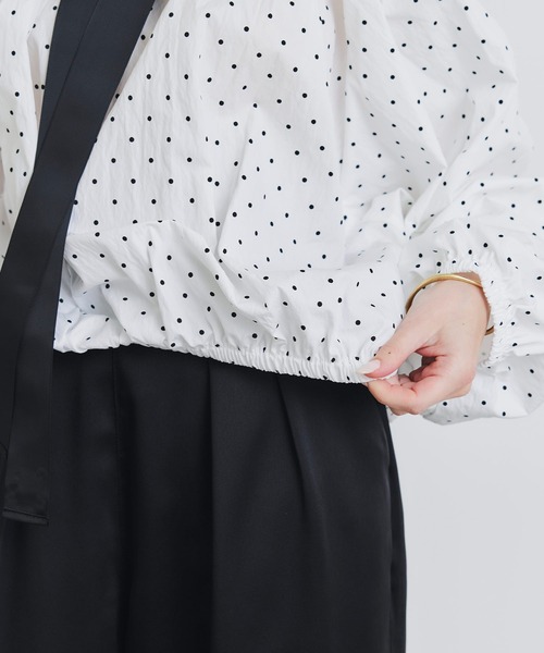 PICCIN(ピッチン)の「ザビエルドット柄ブラウス(シャツ/ブラウス・レディース・ホワイト系その他/ブラック系その他・M)」の21枚目の写真