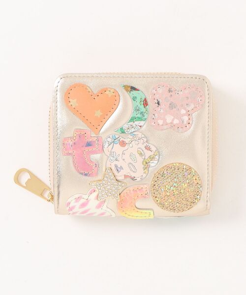tsumori chisato CARRY(ツモリチサトキャリー)の「折財布 ツモリチサト tcパッチワーク(財布・レディース・ブラック/グリーン/ゴールド・FREE)」の3枚目の写真