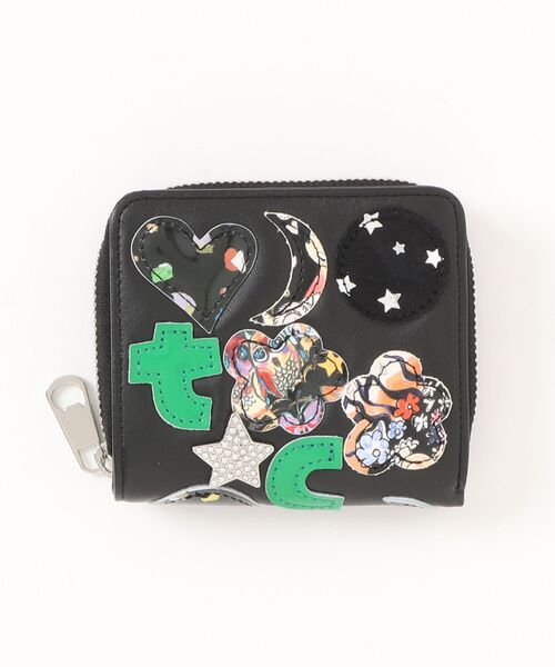 tsumori chisato CARRY(ツモリチサトキャリー)の「折財布 ツモリチサト tcパッチワーク(財布・レディース・ブラック/グリーン/ゴールド・FREE)」の2枚目の写真