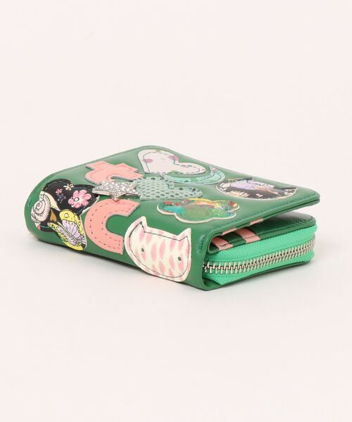 tsumori chisato CARRY(ツモリチサトキャリー)の「折財布 ツモリチサト tcパッチワーク(財布・レディース・ブラック/グリーン/ゴールド・FREE)」の5枚目の写真