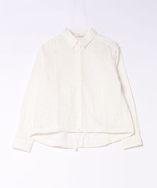 Vincent et Mireille(バンソンエミレイユ)の「【VINCENT ET MIREILLE】HAKOBA LONG SLEEVE ADJUSTBLE NEW SHIRT / MAIDE IN INDIA(シャツ/ブラウス・レディース・ホワイト/ブラック・36)」の1枚目の写真