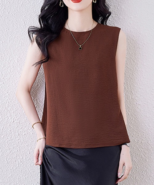 ONEP STAR（ワンピスター）の「バックボタンアシメブラウス（シャツ/ブラウス・レディース・テラコッタ/ブラック・MEDIUM/LARGE/X-LARGE）」の8枚目の写真