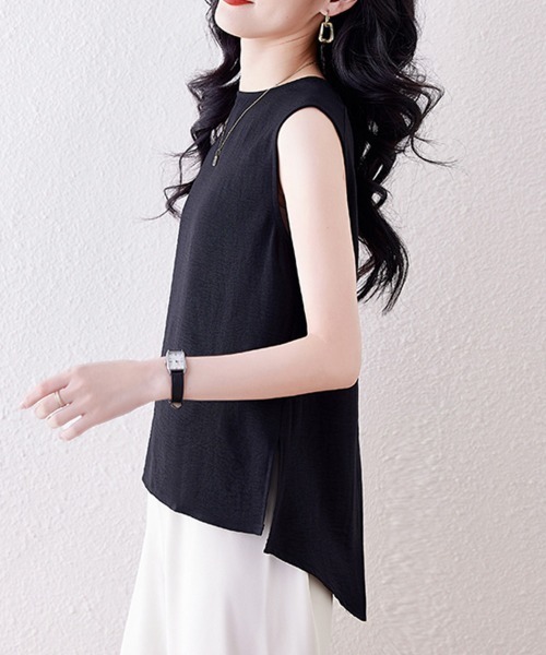 ONEP STAR（ワンピスター）の「バックボタンアシメブラウス（シャツ/ブラウス・レディース・テラコッタ/ブラック・MEDIUM/LARGE/X-LARGE）」の12枚目の写真