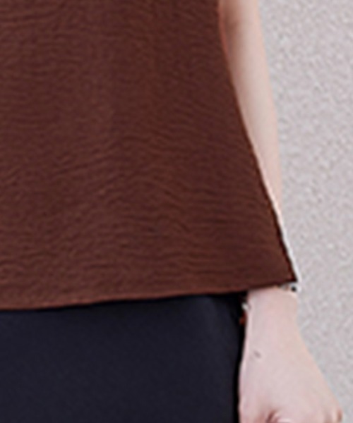 ONEP STAR（ワンピスター）の「バックボタンアシメブラウス（シャツ/ブラウス・レディース・テラコッタ/ブラック・MEDIUM/LARGE/X-LARGE）」の20枚目の写真