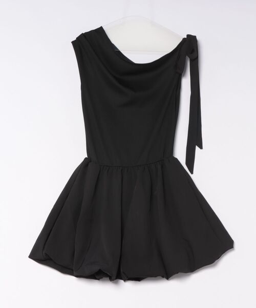 Ritzy(リッツィー)の「リボン付きワンショルダーワンピース(ワンピース・レディース・ホワイト/ブラック・M/S)」の12枚目の写真