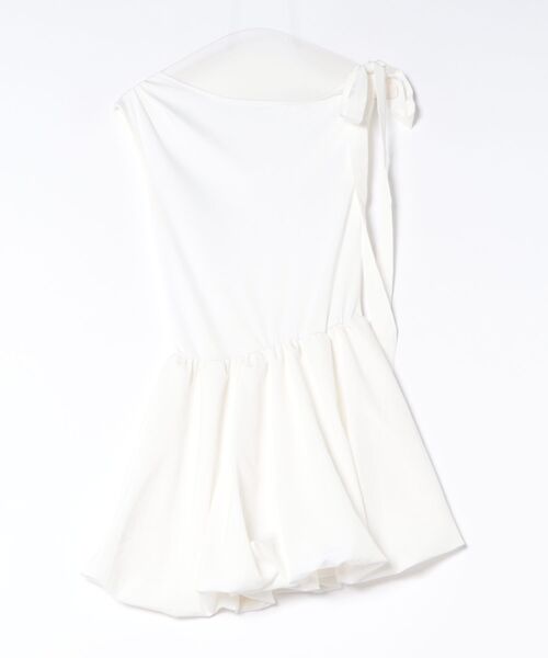Ritzy(リッツィー)の「リボン付きワンショルダーワンピース(ワンピース・レディース・ホワイト/ブラック・M/S)」の11枚目の写真