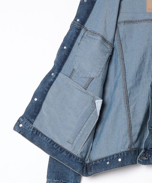 HANES(ヘインズ)の「【Hanes/ヘインズ】メンズ ストレッチデニムGジャン(デニムジャケット・メンズ・ネイビー/ブルー系1・MEDIUM/X-LARGE/LARGE)」の11枚目の写真