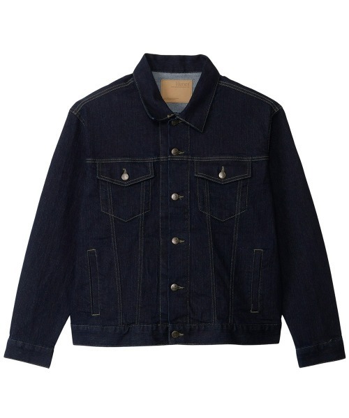 HANES(ヘインズ)の「【Hanes/ヘインズ】メンズ ストレッチデニムGジャン(デニムジャケット・メンズ・ネイビー/ブルー系1・MEDIUM/X-LARGE/LARGE)」の2枚目の写真