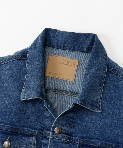 HANES(ヘインズ)の「【Hanes/ヘインズ】メンズ ストレッチデニムGジャン(デニムジャケット・メンズ・ネイビー/ブルー系1・MEDIUM/X-LARGE/LARGE)」の6枚目の写真