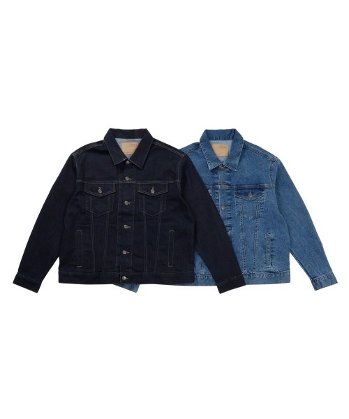 HANES(ヘインズ)の「【Hanes/ヘインズ】メンズ ストレッチデニムGジャン(デニムジャケット・メンズ・ネイビー/ブルー系1・MEDIUM/X-LARGE/LARGE)」の9枚目の写真