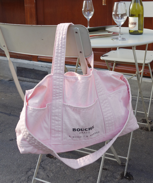 SLOBE IENA（スローブイエナ）の「《追加》BOUCHE SLOBE別注 キャンバストートバッグ（トートバッグ・レディース・ピンク/アイボリー・FREE）」の13枚目の写真