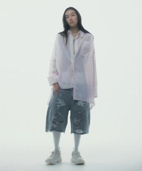 neith.(ネイス)の「neith./ネイス/Destroyed Denim and Legcover(デニムパンツ・レディース・ブルー/グレー・F)」の17枚目の写真