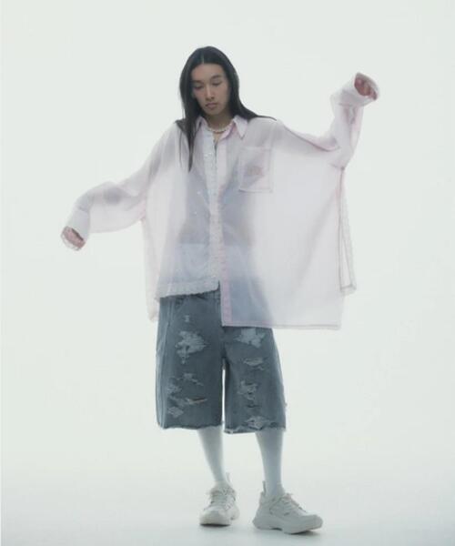 neith.(ネイス)の「neith./ネイス/Destroyed Denim and Legcover(デニムパンツ・レディース・ブルー/グレー・F)」の18枚目の写真