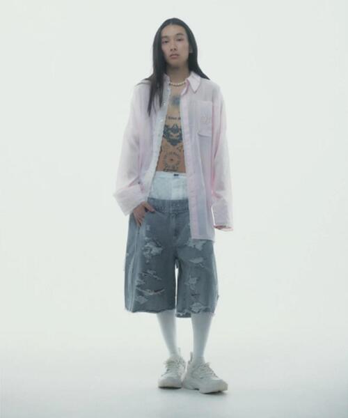 neith.(ネイス)の「neith./ネイス/Destroyed Denim and Legcover(デニムパンツ・レディース・ブルー/グレー・F)」の20枚目の写真