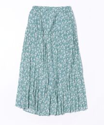 styiro（スタイロ）の「花柄 小花柄 プリーツ フレアスカート ウエストゴム ロングスカート（スカート）」