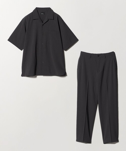 green label relaxing(グリーンレーベルリラクシング)の「【WEB限定】JUST fit トロピカル セットアップ シャツ&スラックス -2WAYストレッチ-(シャツ/ブラウス・メンズ・ネイビー/ダークグレー/ブラック・XXL/XS/XL/M/S/L)」の6枚目の写真