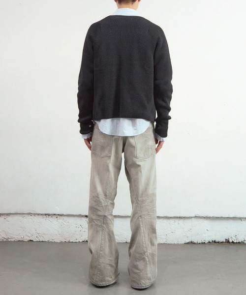 NVRFRGT(ネヴァーフォーゲット)の「【NVRFRGT】3D TWISTED WIDE LEG JEANS(デニムパンツ・メンズ・グレー・3/2/1)」の4枚目の写真