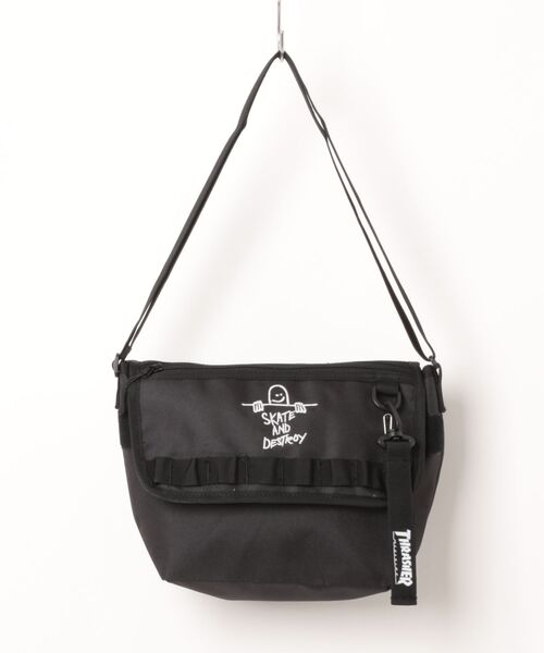 THRASHER(スラッシャー)の「THRASHER FLAP SHOULDER(ST)(ショルダーバッグ・メンズ・ブラック系その他2/ブラック系その他・FREE)」の2枚目の写真