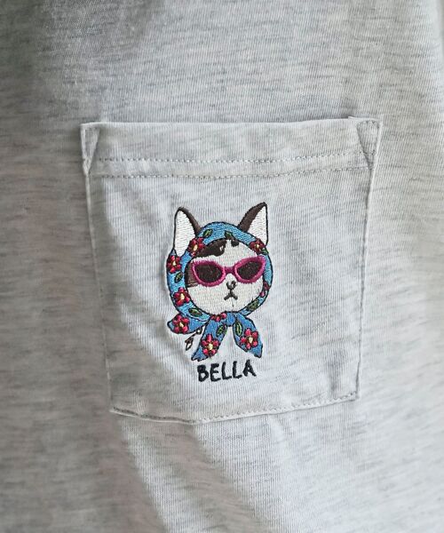 rps(アールピーエス)の「スカーフキャット刺繍ポケットT(Tシャツ/カットソー・レディース・チャコールグレー/オフホワイト/その他/オートミール・フリー)」の21枚目の写真