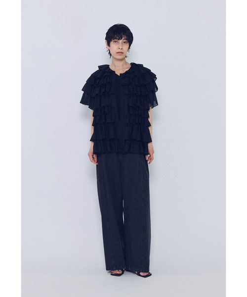 1er Arrondissement(プルミエアロンディスモン)の「ガスボイルフリルボレロ(その他アウター・レディース・ブラック系その他3・FREE)」の4枚目の写真