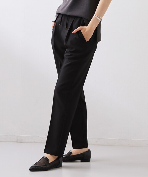 THE SHOP TK (ザ ショップ ティーケー )の「麻調イージーテーパードパンツ(その他パンツ・レディース・ブラック/ナチュラル・12/13)」の4枚目の写真